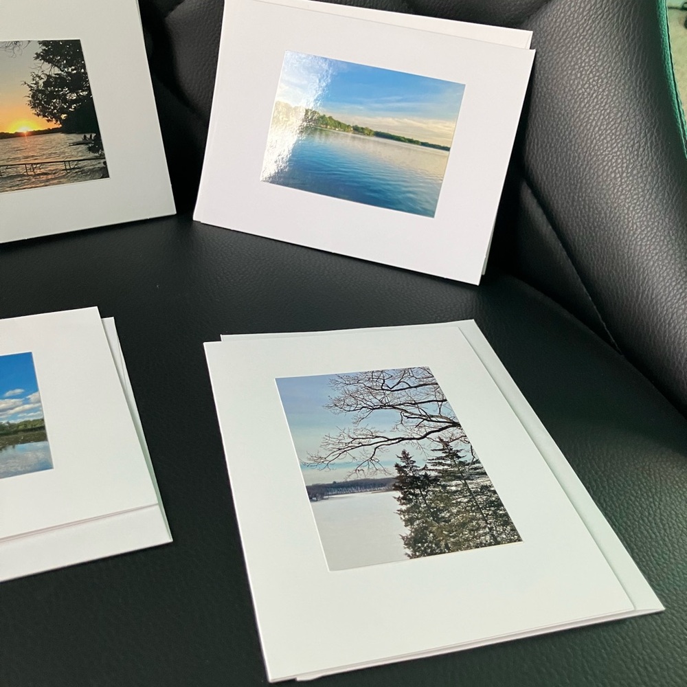 Blank Note Cards with Lake Views - Picture 3 of 10